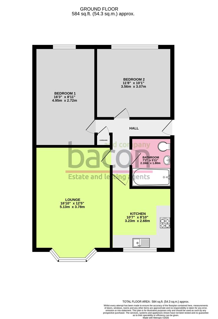 Floor Plan | Apartment | Greystone Avenue, Worthing | For Sale